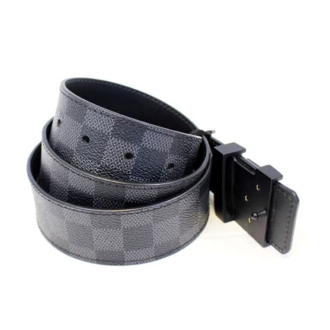 louis vuitton initiales damier graphite belt|louis vuitton damier reversible belt.